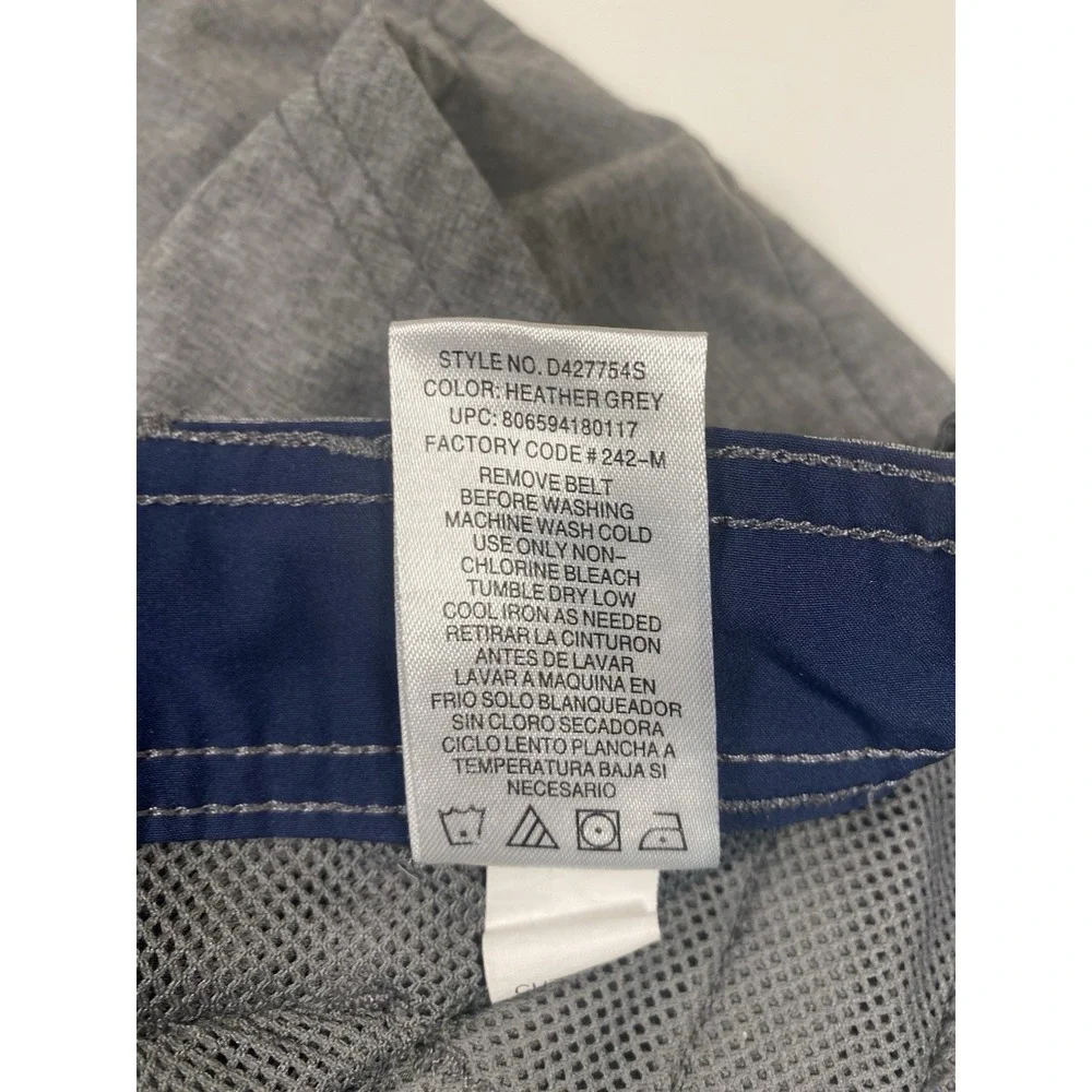 Denali Mens 38 Outdoor Hiking Walking Cargo Casual Shorts Heather Grey